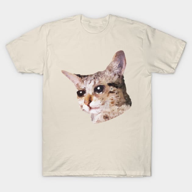 a crying cat painting T-Shirt by Arteria6e9Vena